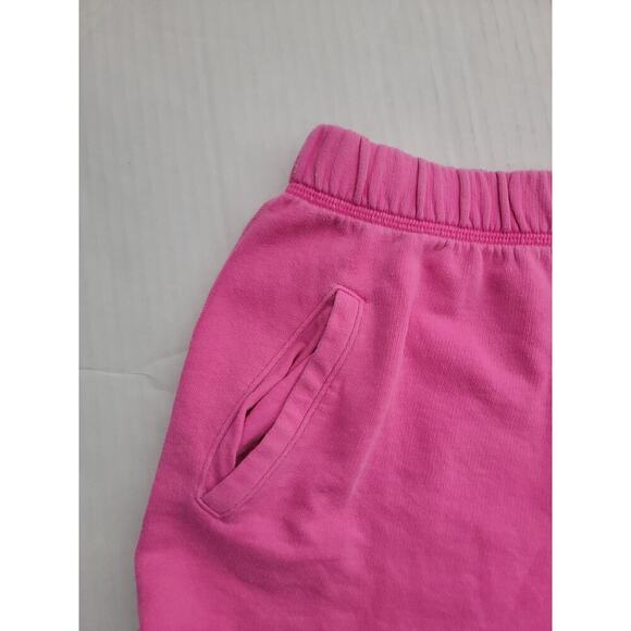 Victorias Secret Pink Sweat Shorts SZ XS Pink Drawstring Pockets Logo Y2K - Picture 4 of 7